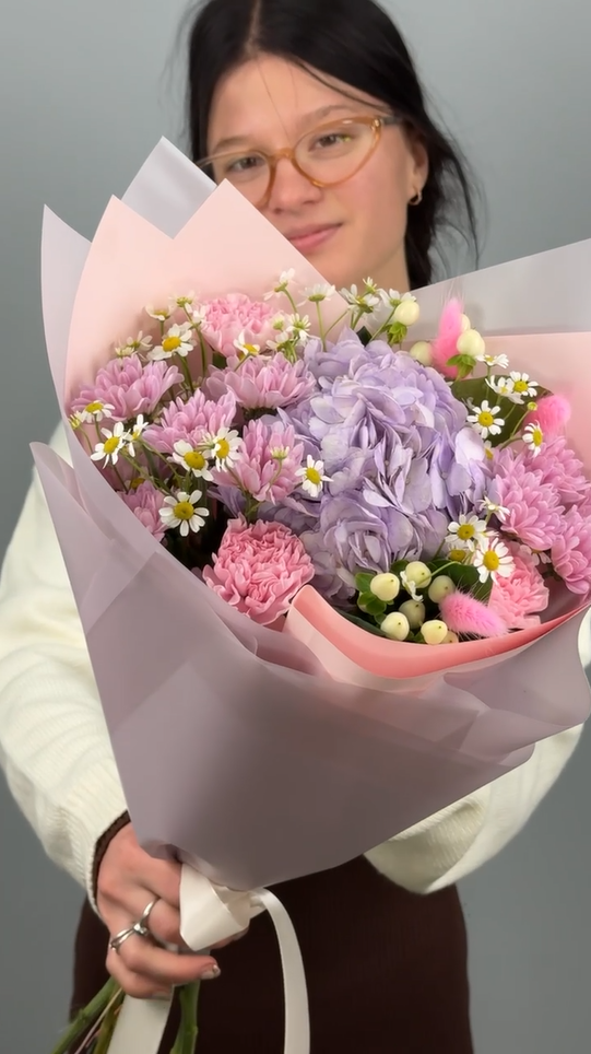 Букет Розовый эликсир