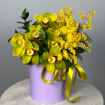 Цветы в коробке Солнечный этюд