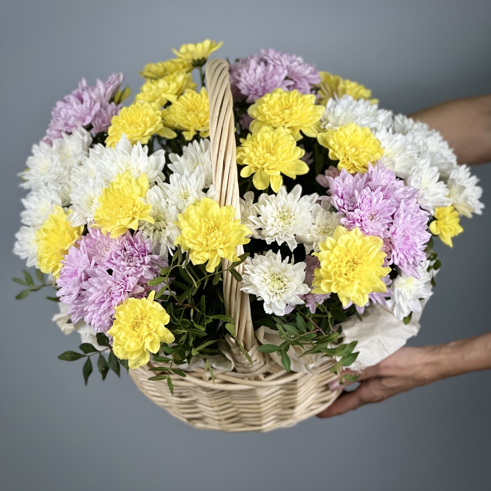 Цветы в корзине Сюрприз
