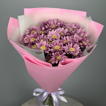 Букет из 7 кустовых хризантем Фабиенна