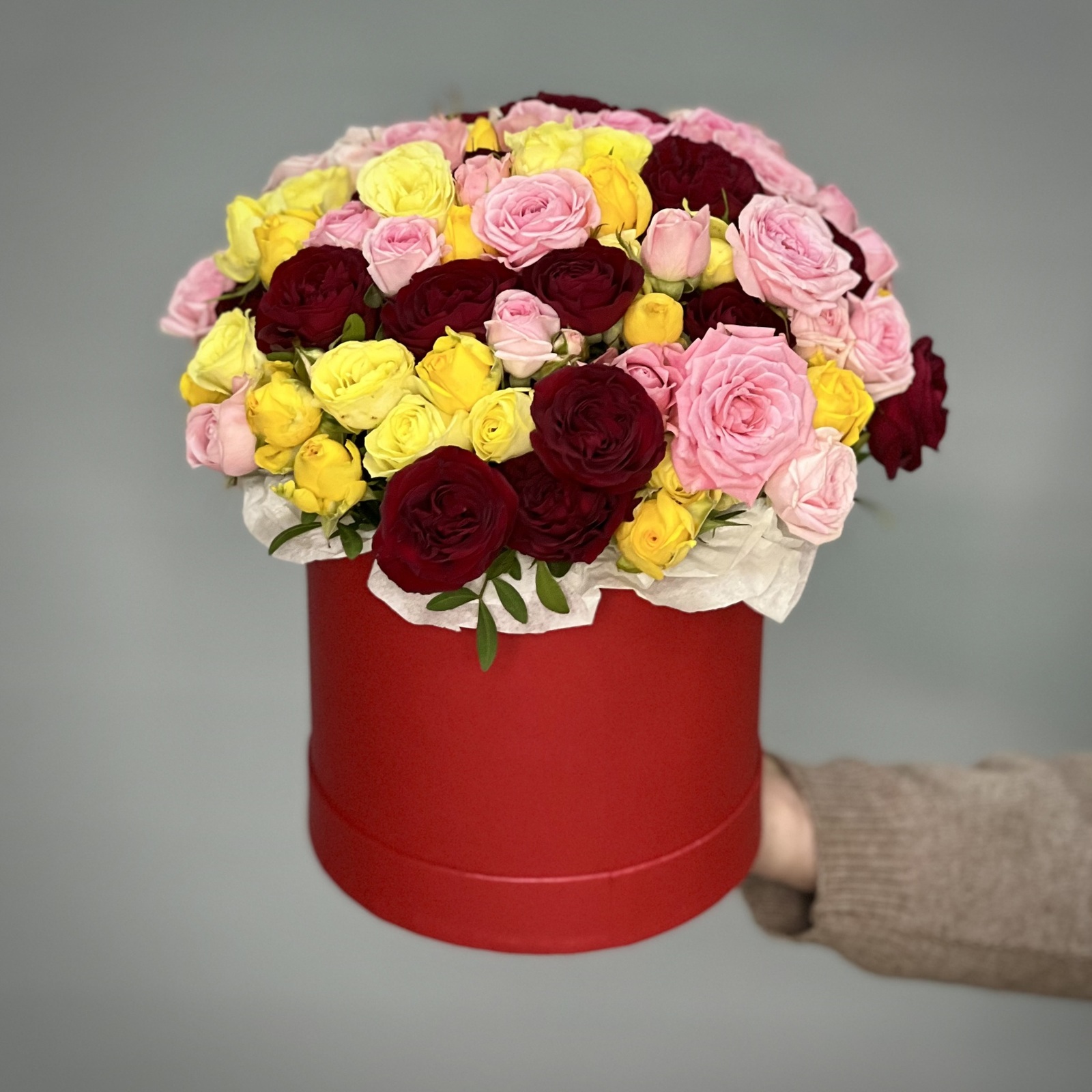 Цветы в коробке Мозайка