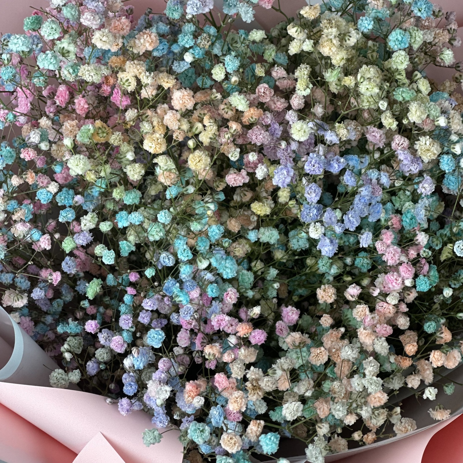 Букет из 7 цветных гипсофил