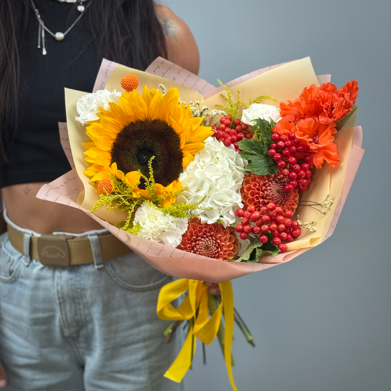 Букет Золотая симфония 