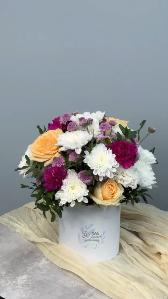 Цветы в коробке Июльский вечер