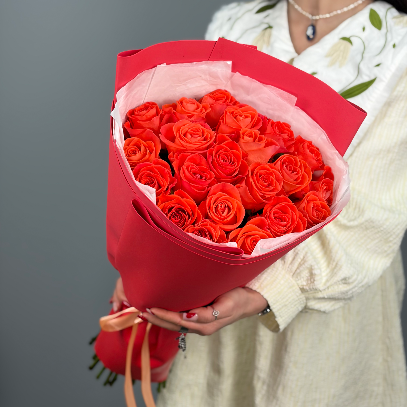 Букет из роз Вулкан чувств