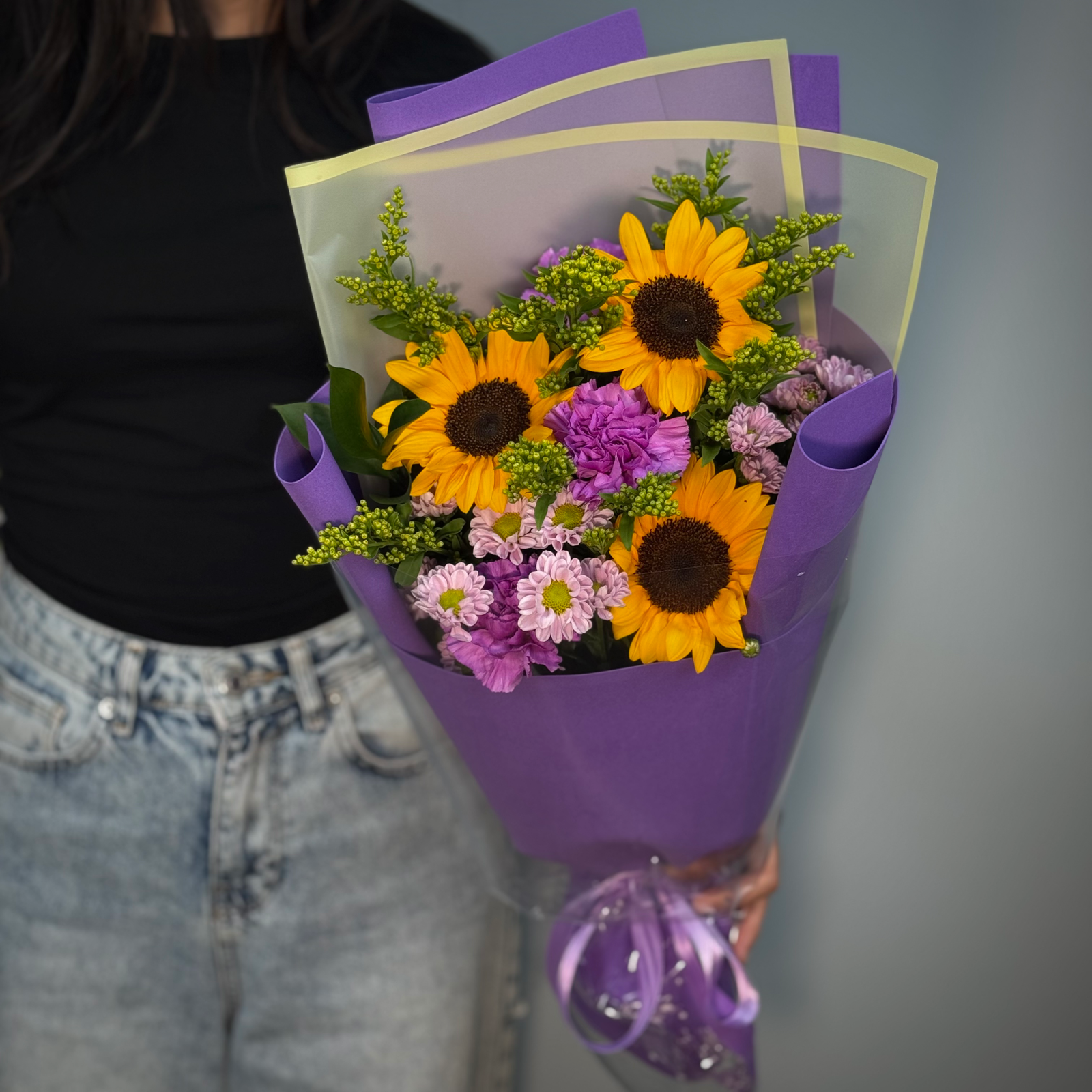 Букет Подсолнечные фантазии