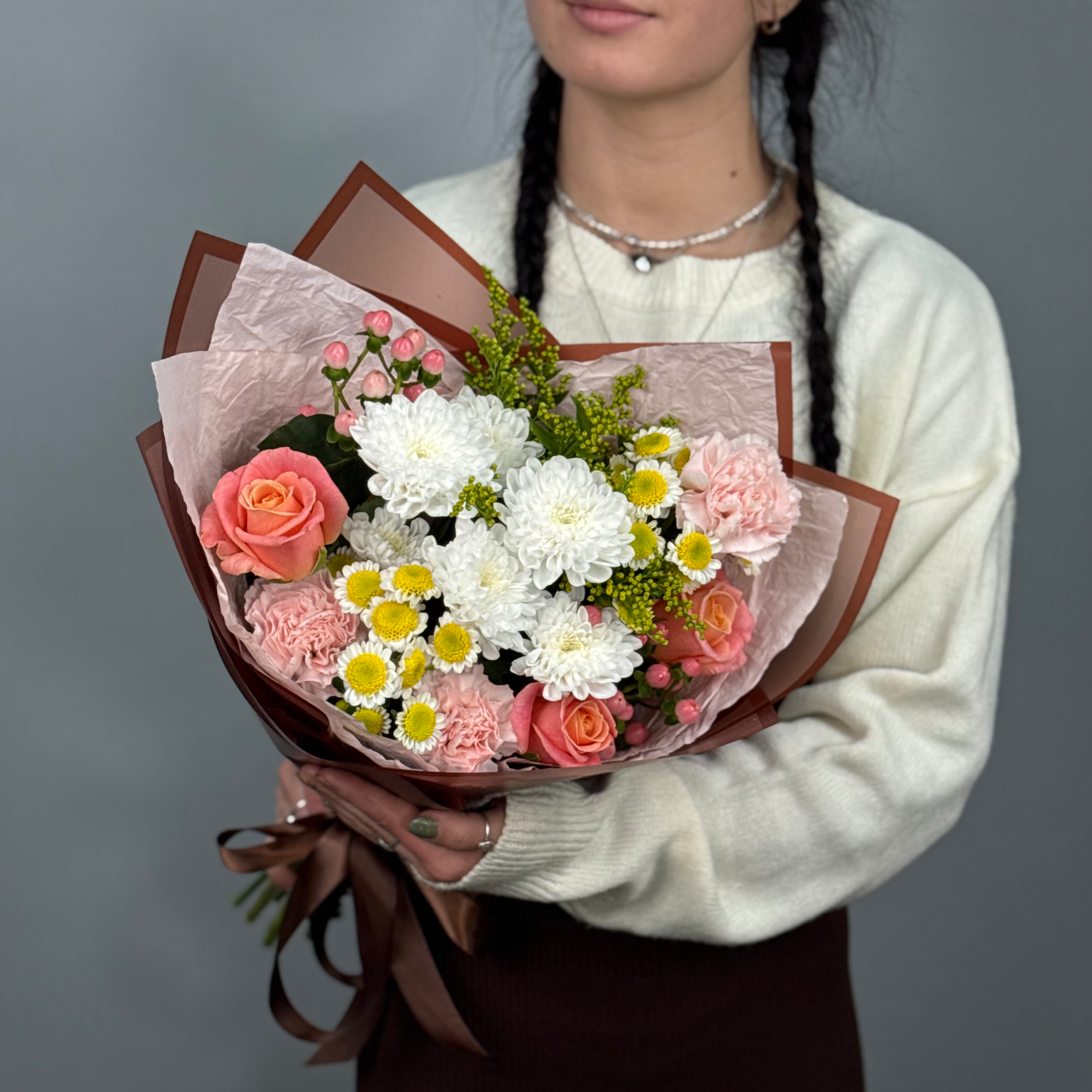 Букет Персиковый тарт