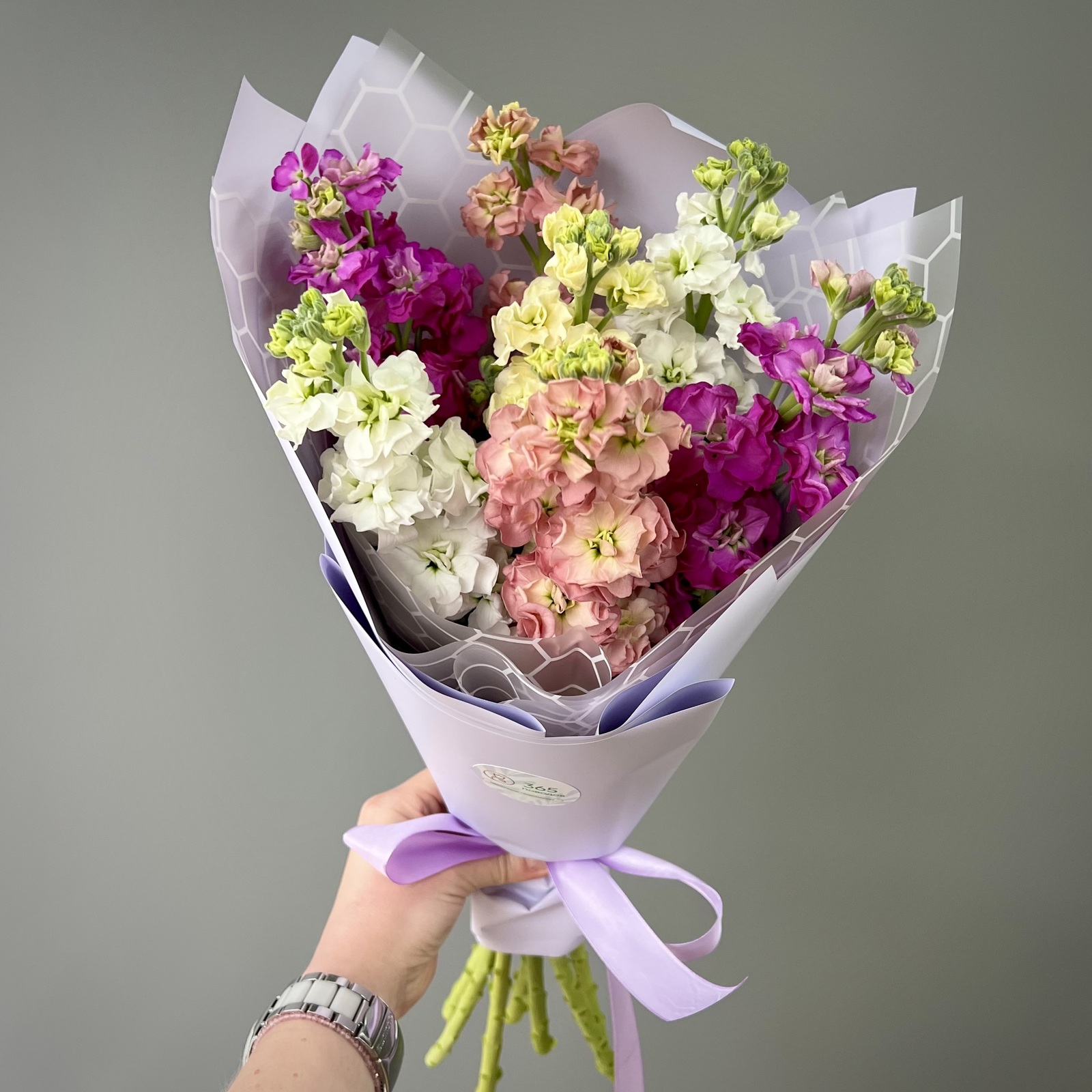 Букет из 7 маттиол микс